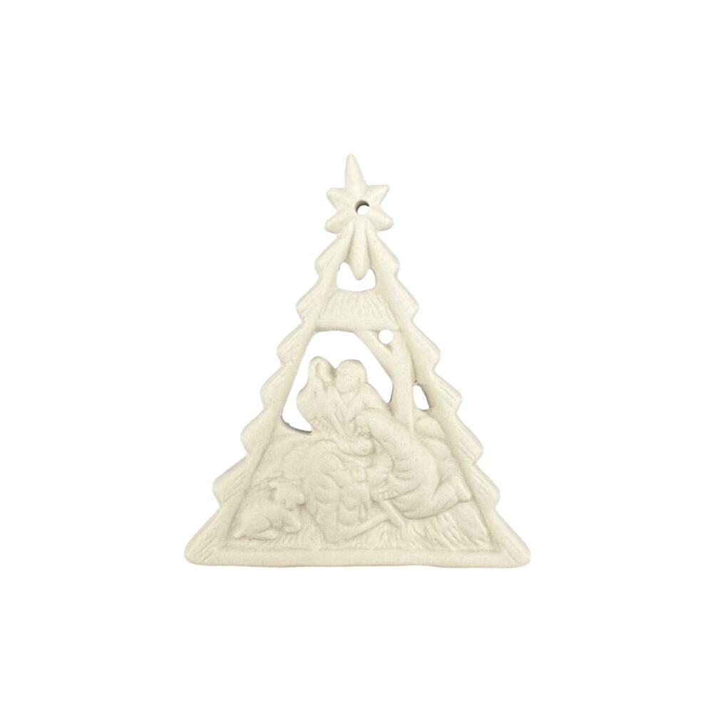 Christmas Nativity Sandstone Tree Ornament